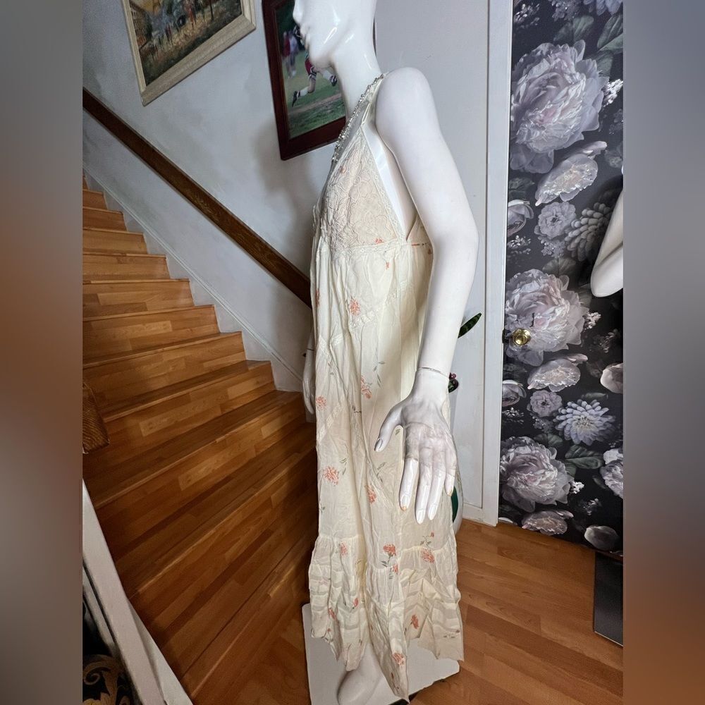 Free People Bali Woodland Maxi Dress/ size M - Picture 7 of 9